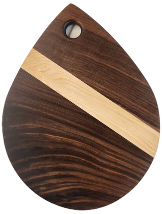Tear Drop - Walnut Maple Stripe