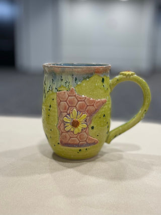 Lime Mug with Pink MN