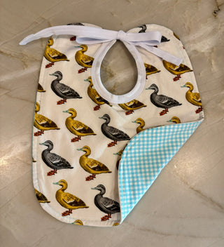 Grey duck bib