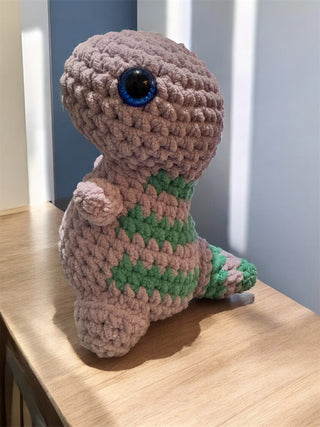 CROCHET T REX PLUM