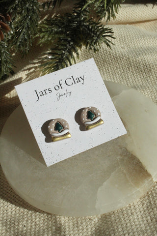 Snow Globe Studs