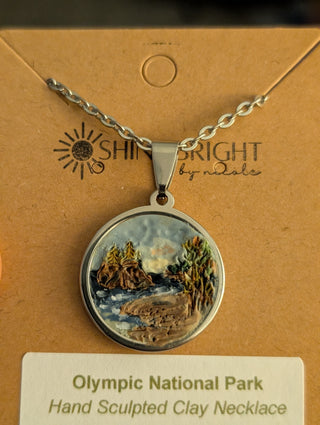 Olympic National Park Clay Necklace