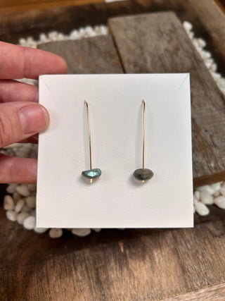 Labradorite and Gold Filled Earrings