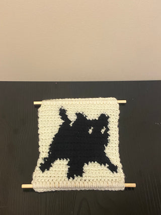 Tapestry Crochet - Scared Cat