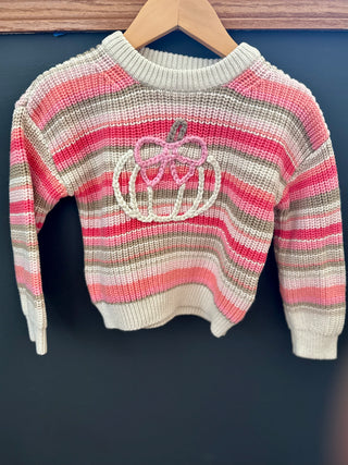 Embroidered Pumpkin Sweater 2T