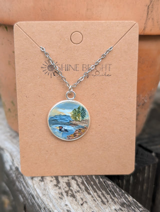 North Shore and Loon Clay Necklace