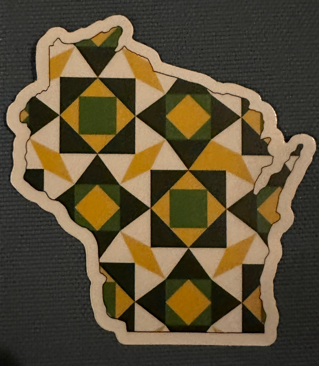 Barn Quilt Pattern Wisconsin Sticker – Smith + Trade Mercantile
