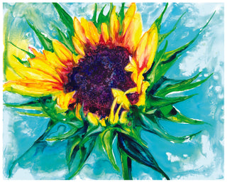 Sunflower Watercolor Print