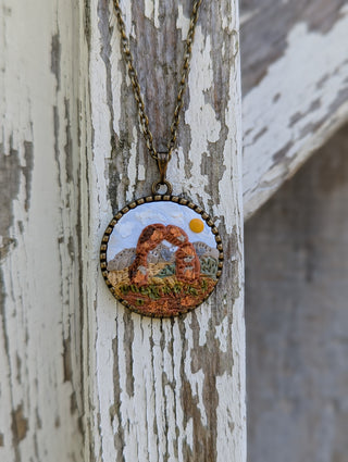 Arches National Park Clay Necklace