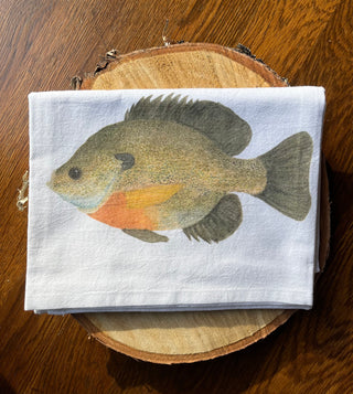 Sunfish Watercolor Print Tea Towel