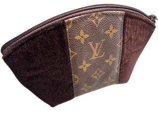 Velvet LV Makeup Bag