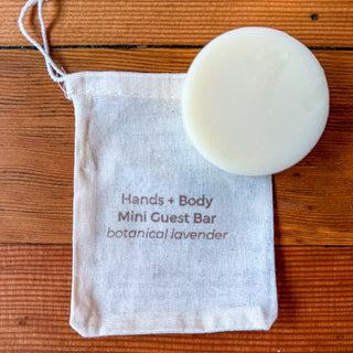 Hands + Body Mini Guest Bar Soap – botanical lavender