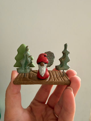 Gnome in woods