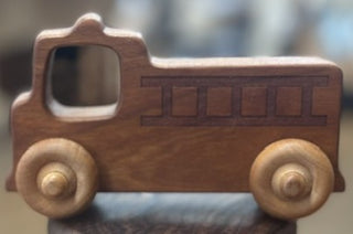 Wooden Toy Fire Truck