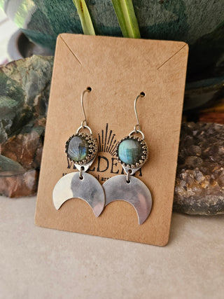 Wild Moon Labradorite Earrings