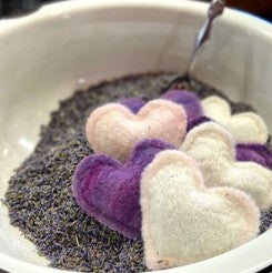 Heart Felted Lavender Sachet