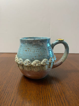 Blue and Purple Mushroom Mugs