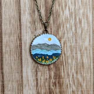 Smokey Mountain National Park Clay Necklace