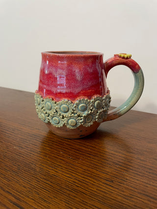 Pink, Blue and Purple Floral Mug