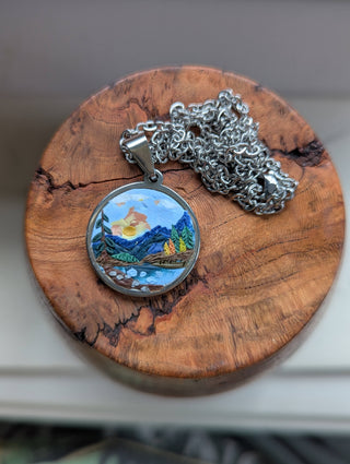 Rocky Mountain National Park Clay Necklace