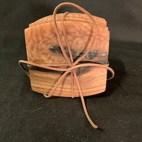 Coaster Set Walnut/Coffee