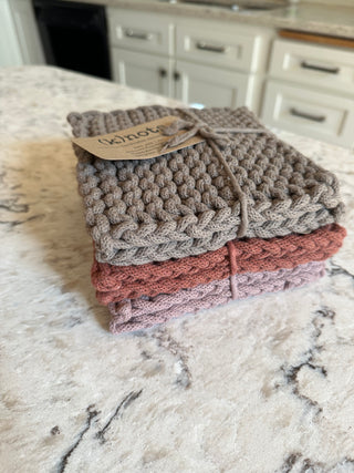 Knit Pot Holder Set - Variety