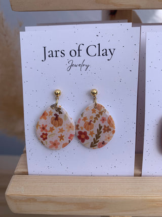 Boho pumpkin dangles