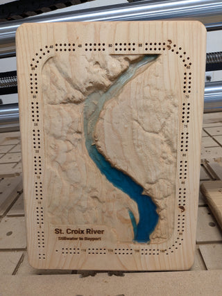 Cribbage Board - St Croix River