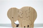 Handmade Wooden Puzzle - Elephant