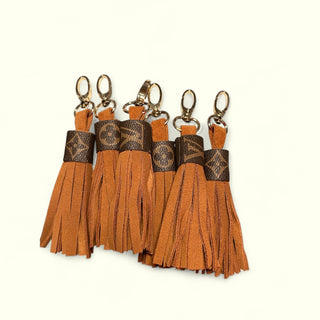 LV / Suede Tassel, Purse Charm