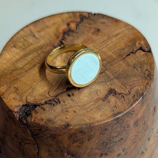 Mint Modern Clay Ring
