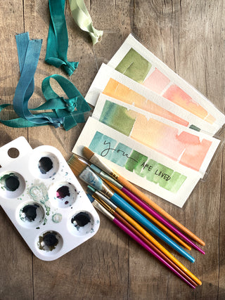 Make-N-Take Watercolor Bookmarks-March 23