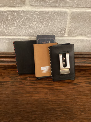 Colt Wallet- Metal Wallet Wrapped In Leather