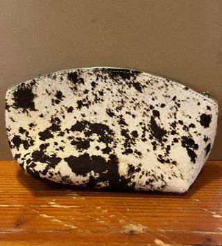 Cowhide Makeup Bag