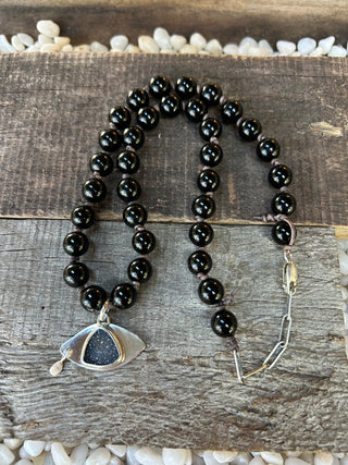 Eye & Onyx Necklace