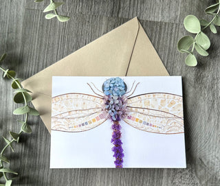 Dragonfly Nature Art Card