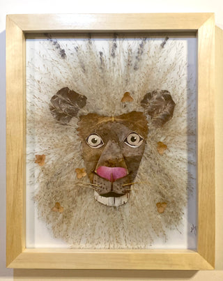 Framed Lion Nature Art