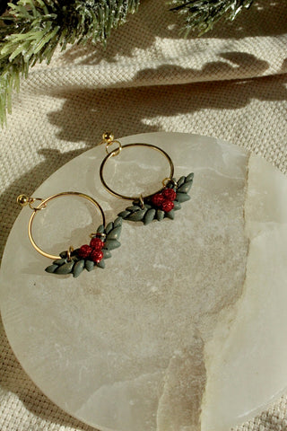 Holly with Hoop Earrings