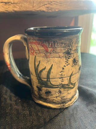 Black deer mug