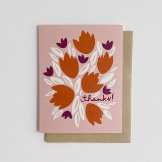 Thanks Tulip Greeting Card