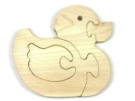 Handmade Wooden Puzzle - Duck