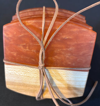 Coaster Set Cherry/Maple