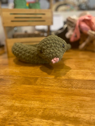 Large Snake Plush - Green