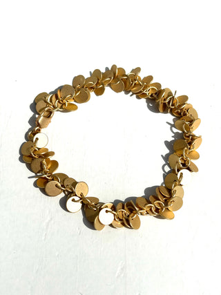 Matte Gold Small Circles Bracelet