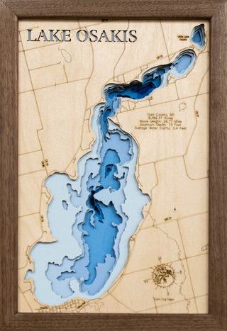 3d Lake Map - Lake Osakis