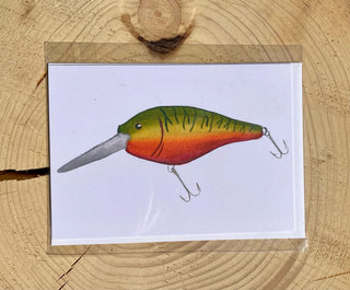 Rainbow Lure Watercolor Print Card