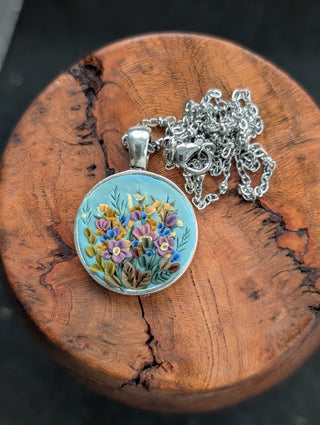 Wildflower Clay Necklace