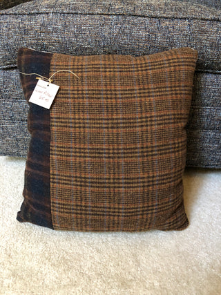 Dahlia Cottage wool square pillow