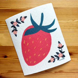 Strawberry Swedish Dishcloth