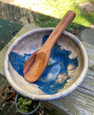 Salsa bowl with spoon